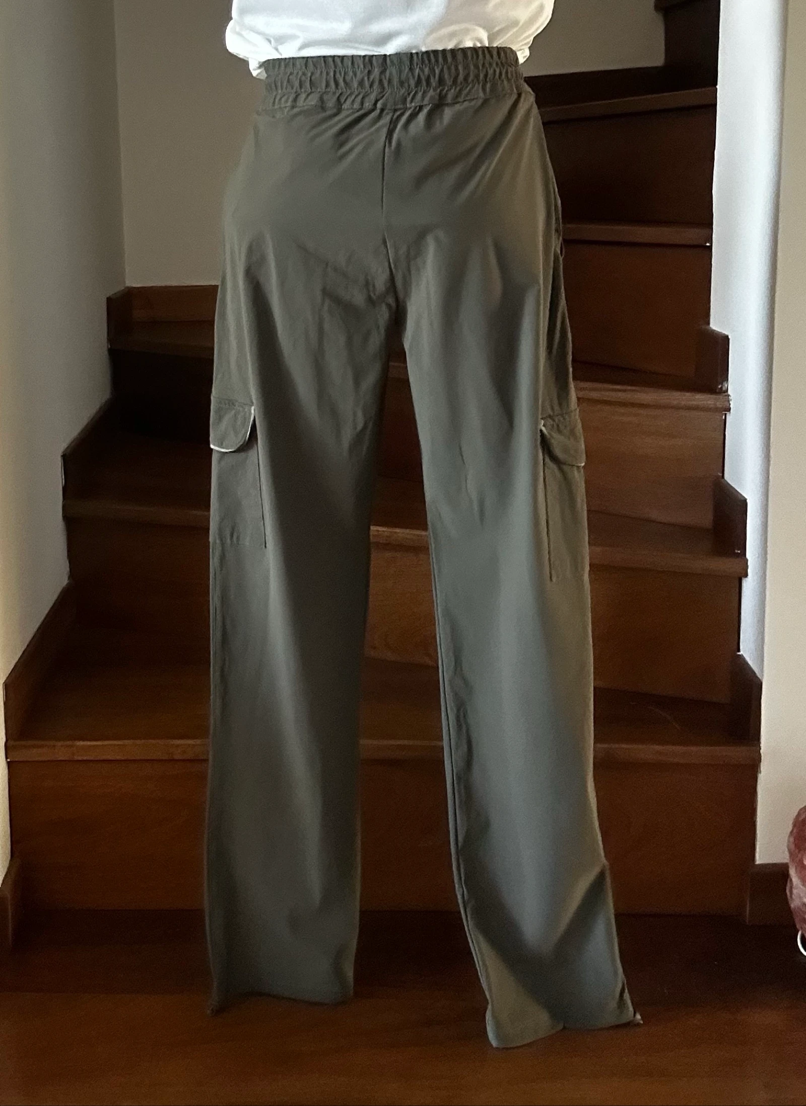 Kaki fluid cargo pants HBT Woman – Size from XXS to S - Like new – photo 2